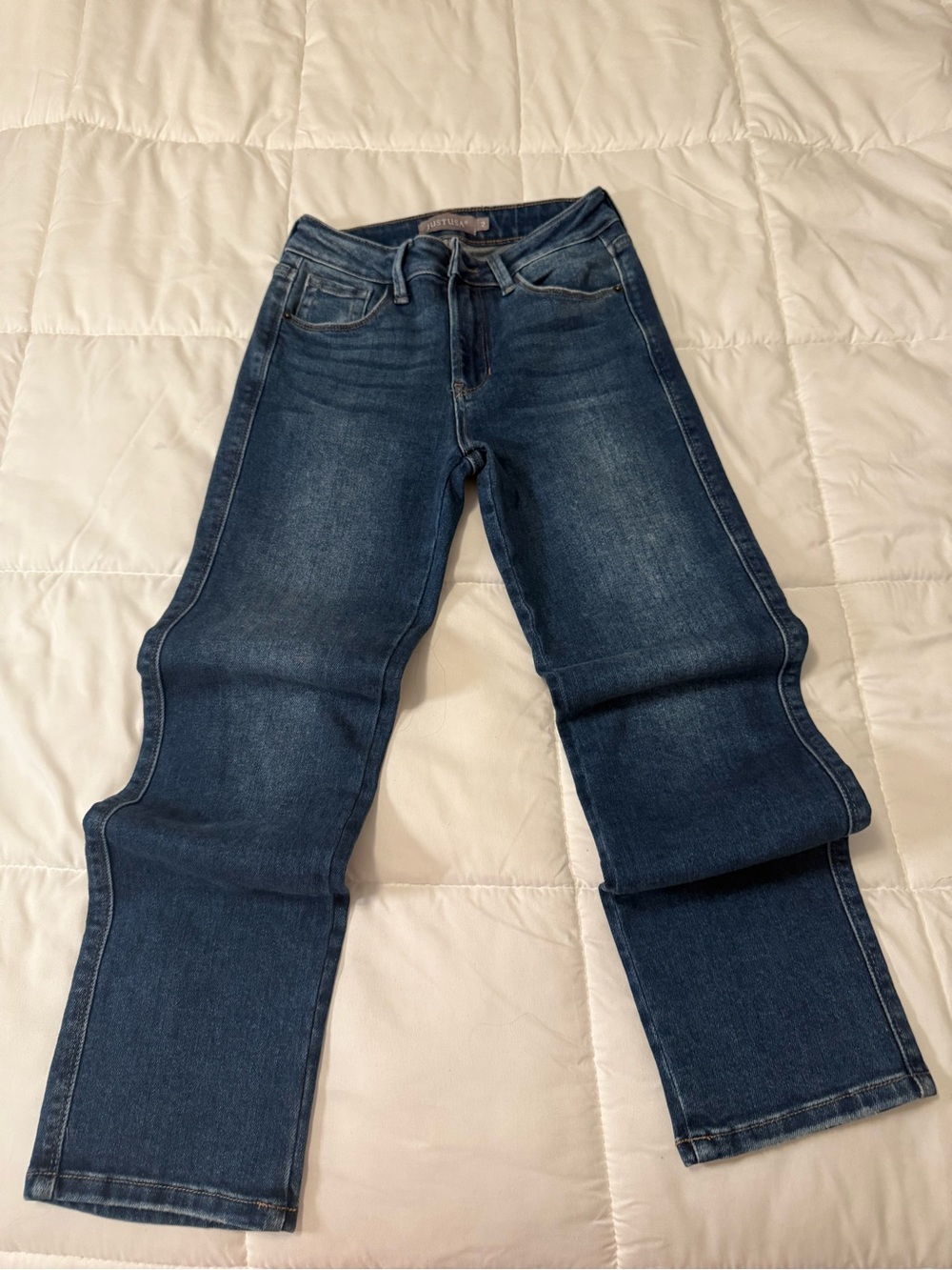Just USA Indigo Straight Leg Jeans